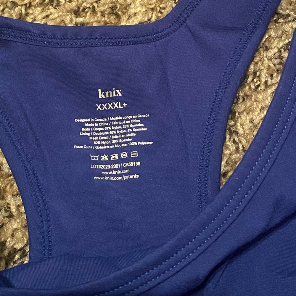 Blue Sports Bra - Picture 2 of 4